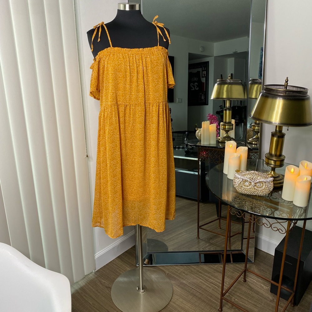 Xhilaration Boho Yellow Dress XL